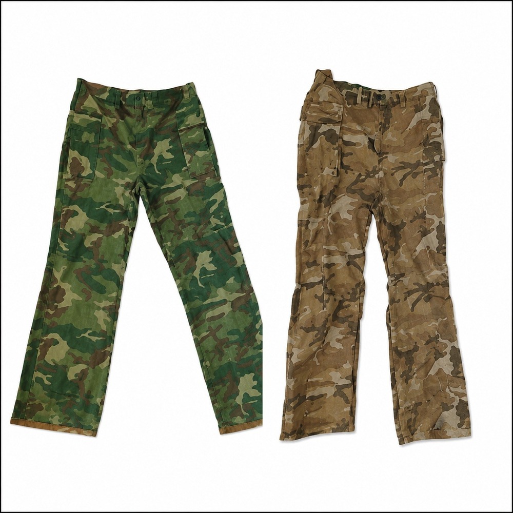 Vintage Rare Ranger Reversible Camo Utility Pants L Cotton Hunting 70's - 80's